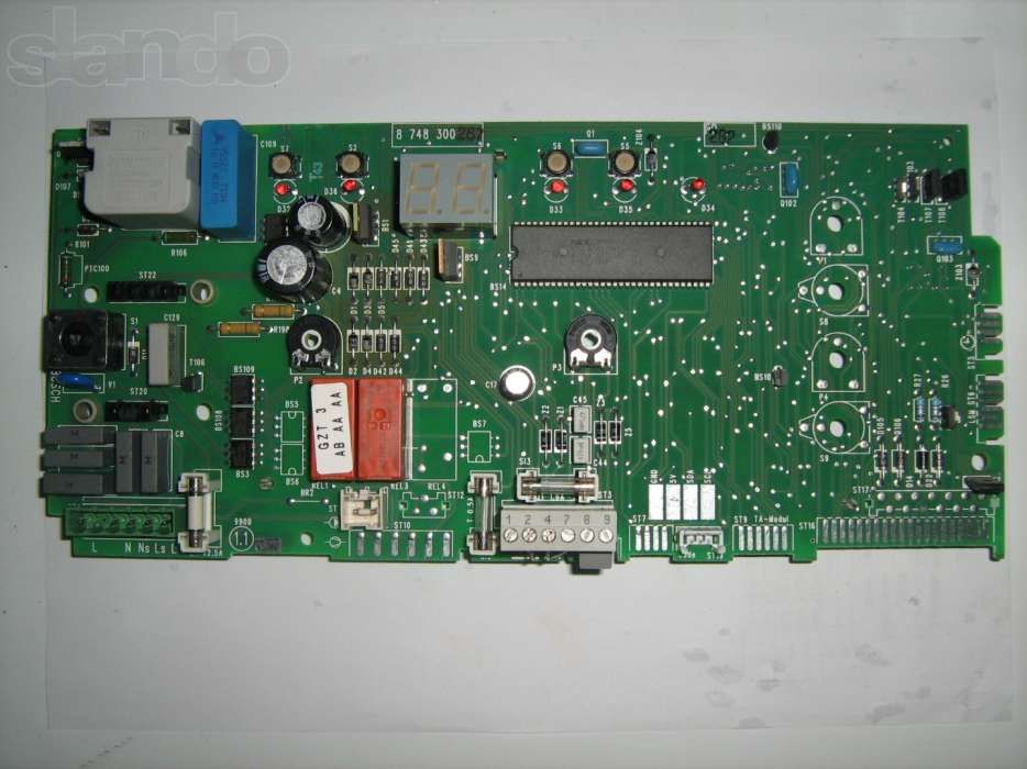 Плата для котла Junkers Bosch heatronic (червоне табло)
