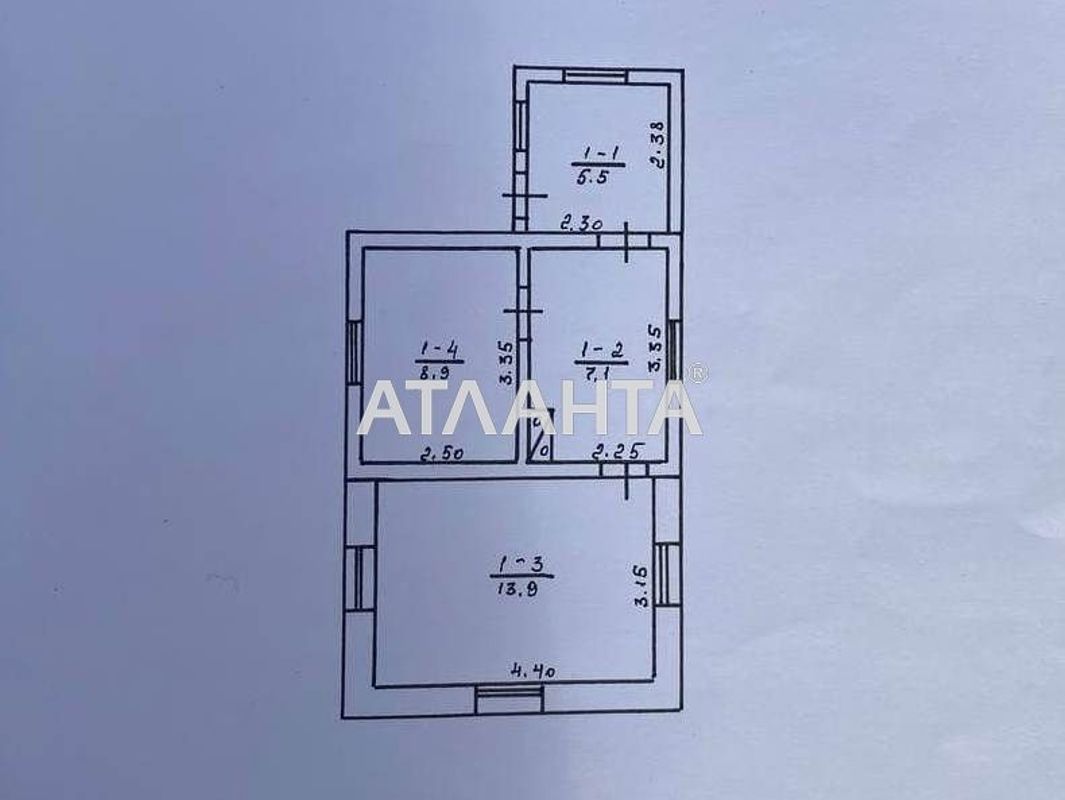 Участок в центре Усатово-1 с небольшим домом. Рядом Слободка