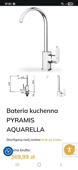 Zlewozmywak/zlew z baterią pyramis