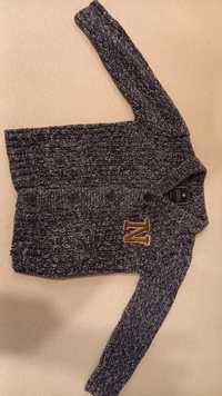 Sweter sweterek elegancki dla chłopca granatowy Next 104