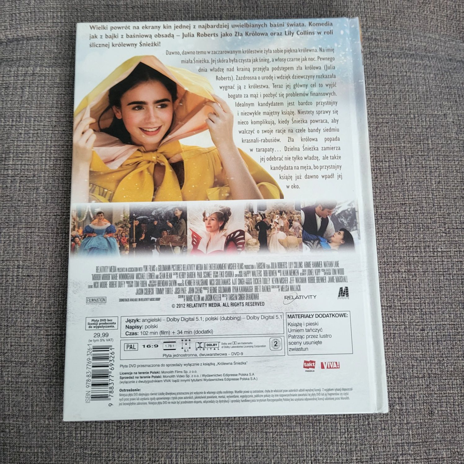 DVD plus książka "Królewna Śnieżka"