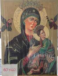 Maryja z dzieciątkiem obraz olejny na płótnie 80x60