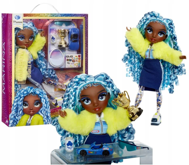 Ориг Rainbow high shine slime sparkle лол skyler марина синя marina