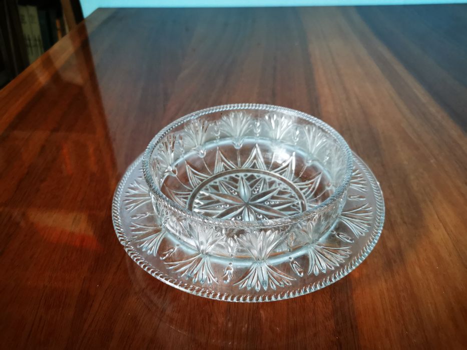 mała patera misa krysztal lata 60 prl