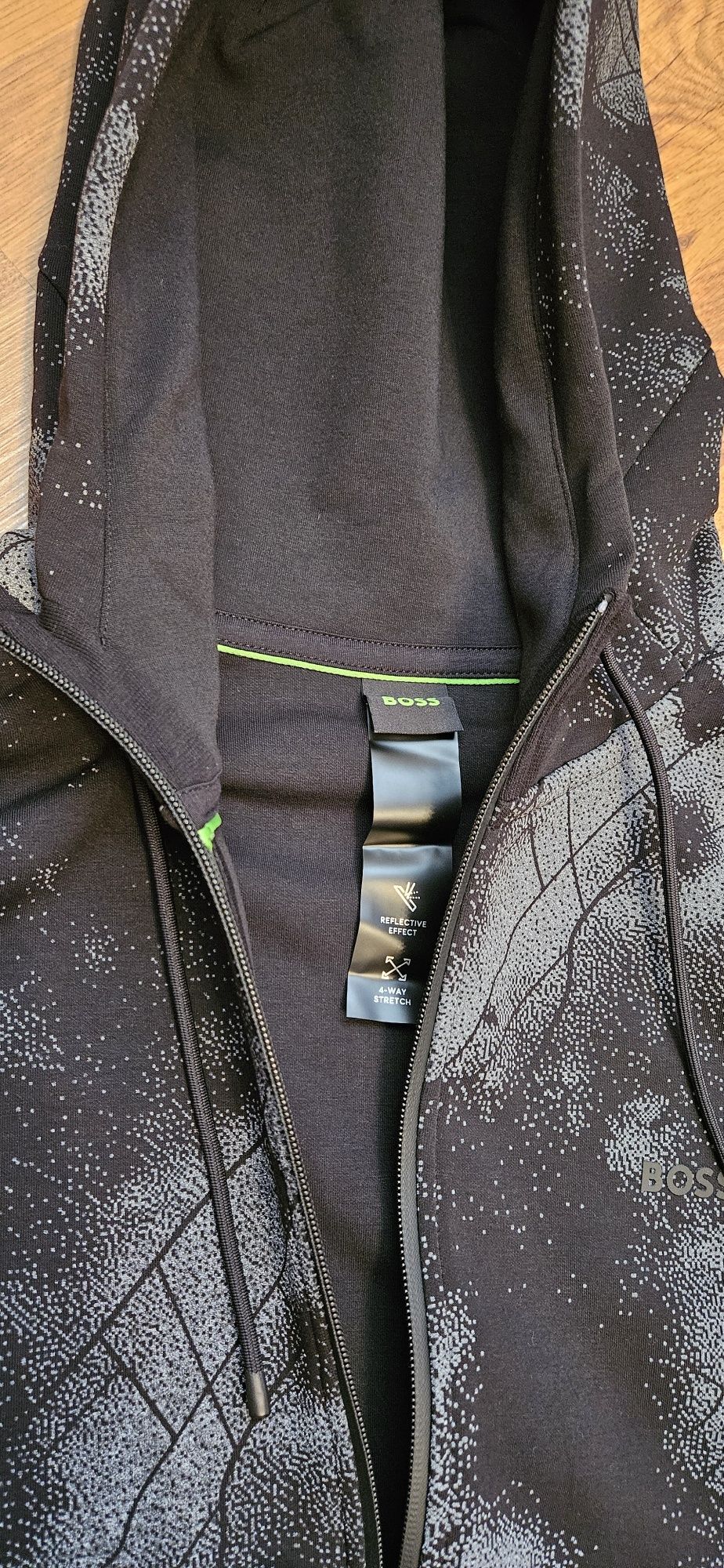 Hugo Boss. Чоловіче чорне худі. Кофта з капюшоном.