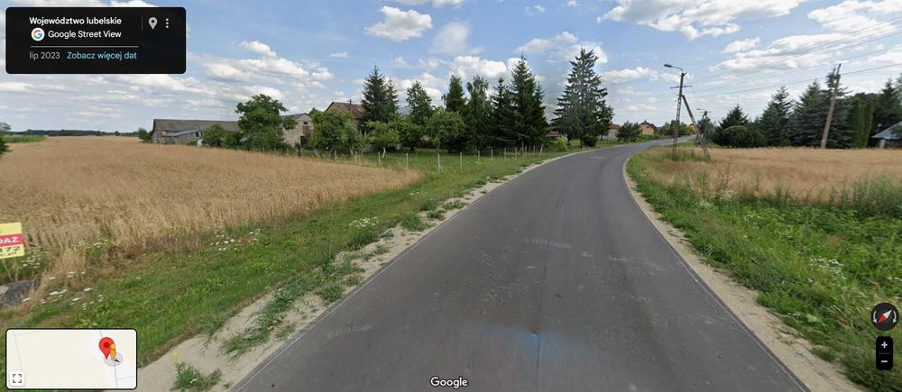 Derewiczna działka rolna siedliskowa przy asfalcie 0,29ha 3b Plan MPZP