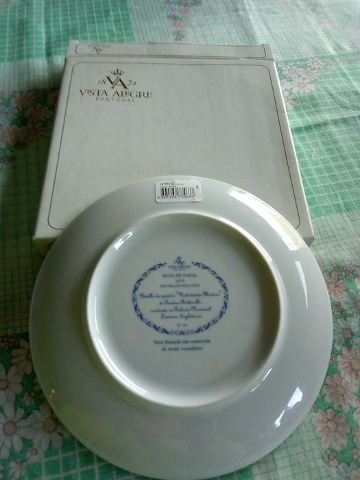 Prato decorativo vista alegre festa de natal 2004