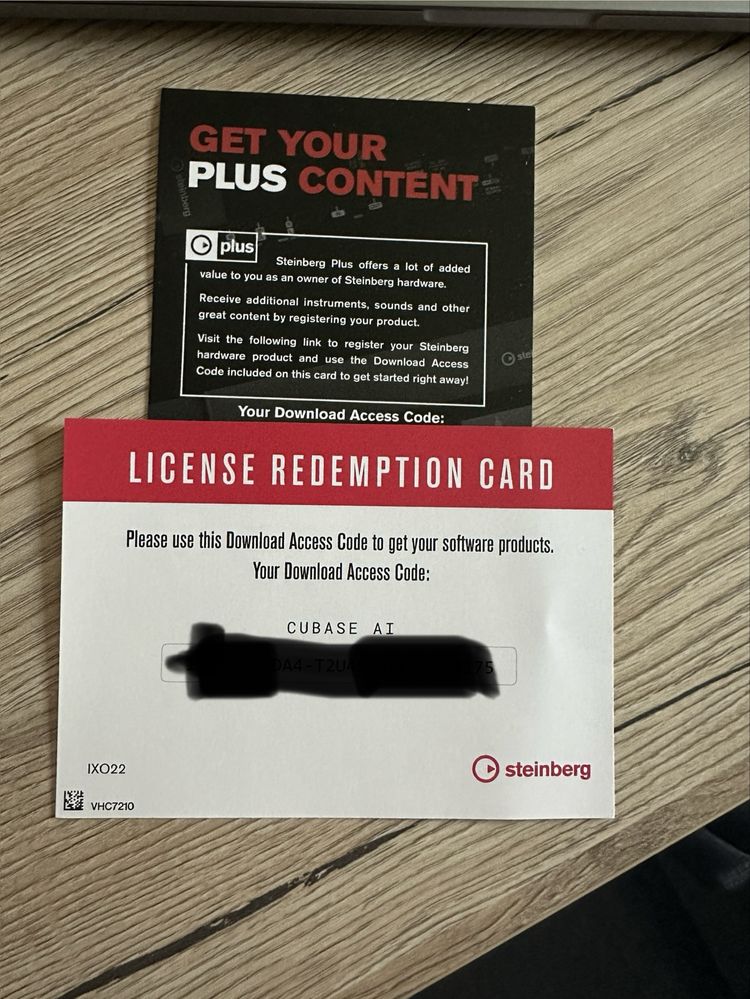 Licencje Steinberg Cubase AI + Steinberg Plus