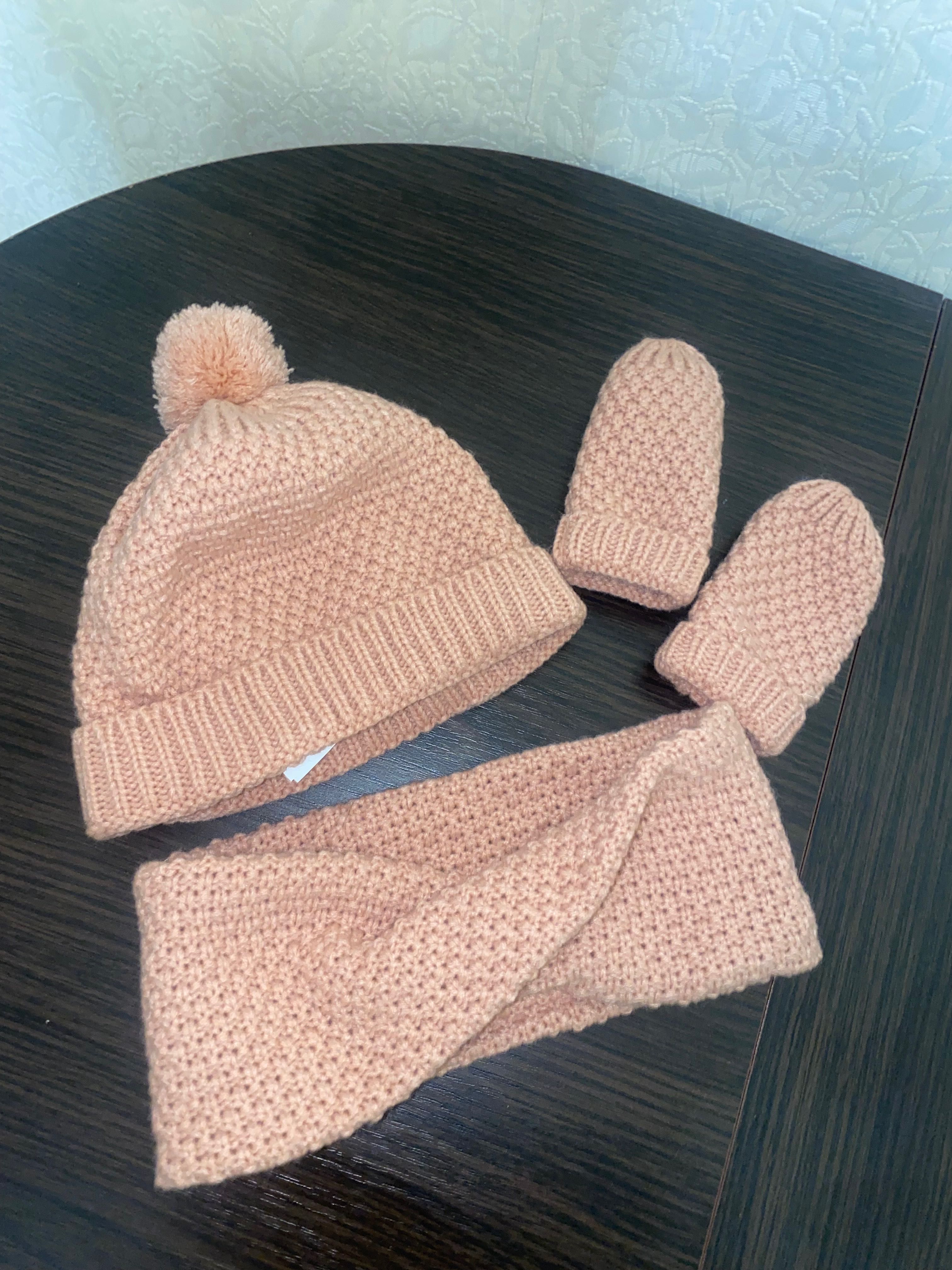 Набір для дитини шарф,шапка та рукавички