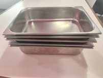 5 tabuleiros inox 35X24