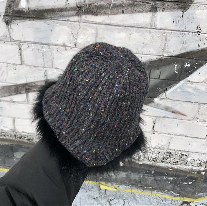 Prada Knitted Bucket Hat, Вовняна Панама Прада