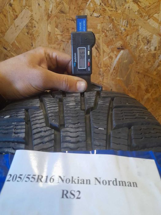 Комплект Nokian Nordman RS2 205/55 R16 94R XL Б/У 7 мм