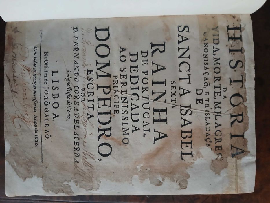 Historia de Sancta Isabel - Fernado Correa de Lacerda