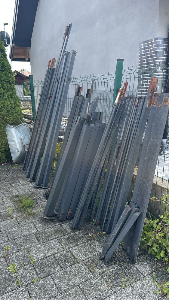 Profile malowane z rozebrana pergola 2 mm grubosc, 6x2cm 10x10cm 2x2