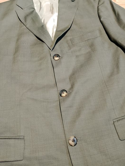 Szara Wełniana Marynarka Hugo Boss Vintage 00's