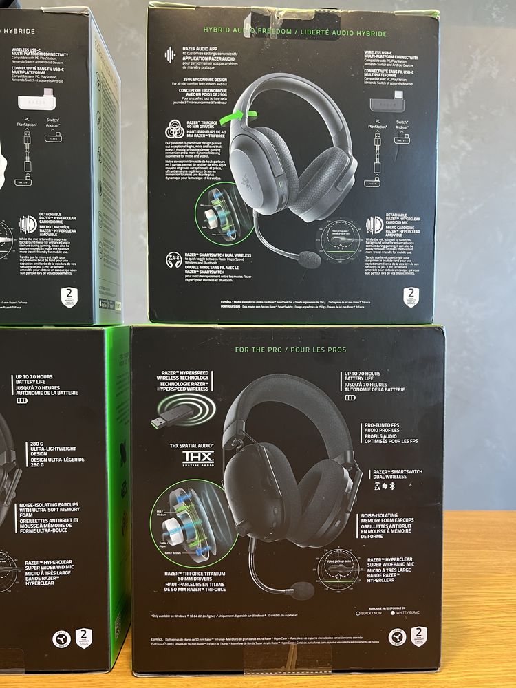 Навушники Razer Barracuda, Blackshark V2 Pro, HyperSpeed, Kaira,Kraken