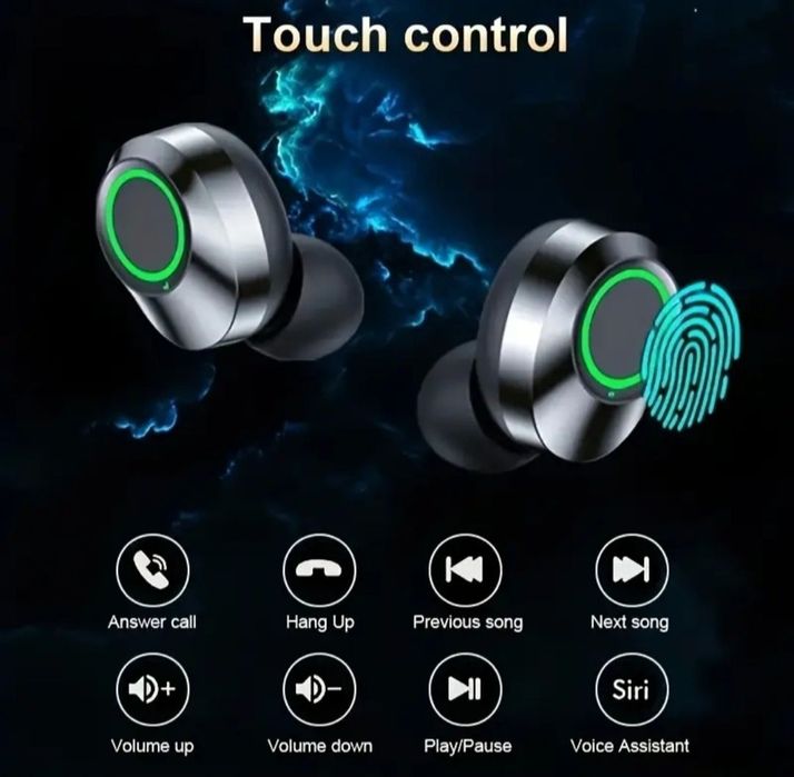 Навушники Bluetooth 5,3 TWS сенсорна гарнітура power bank