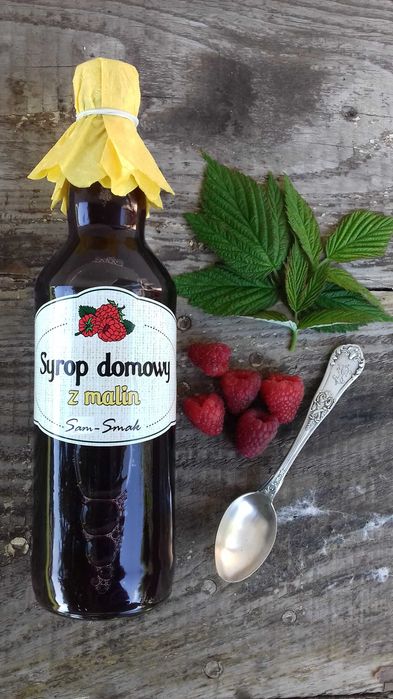 Syrop z malin  malinowy domowy 0,5 l