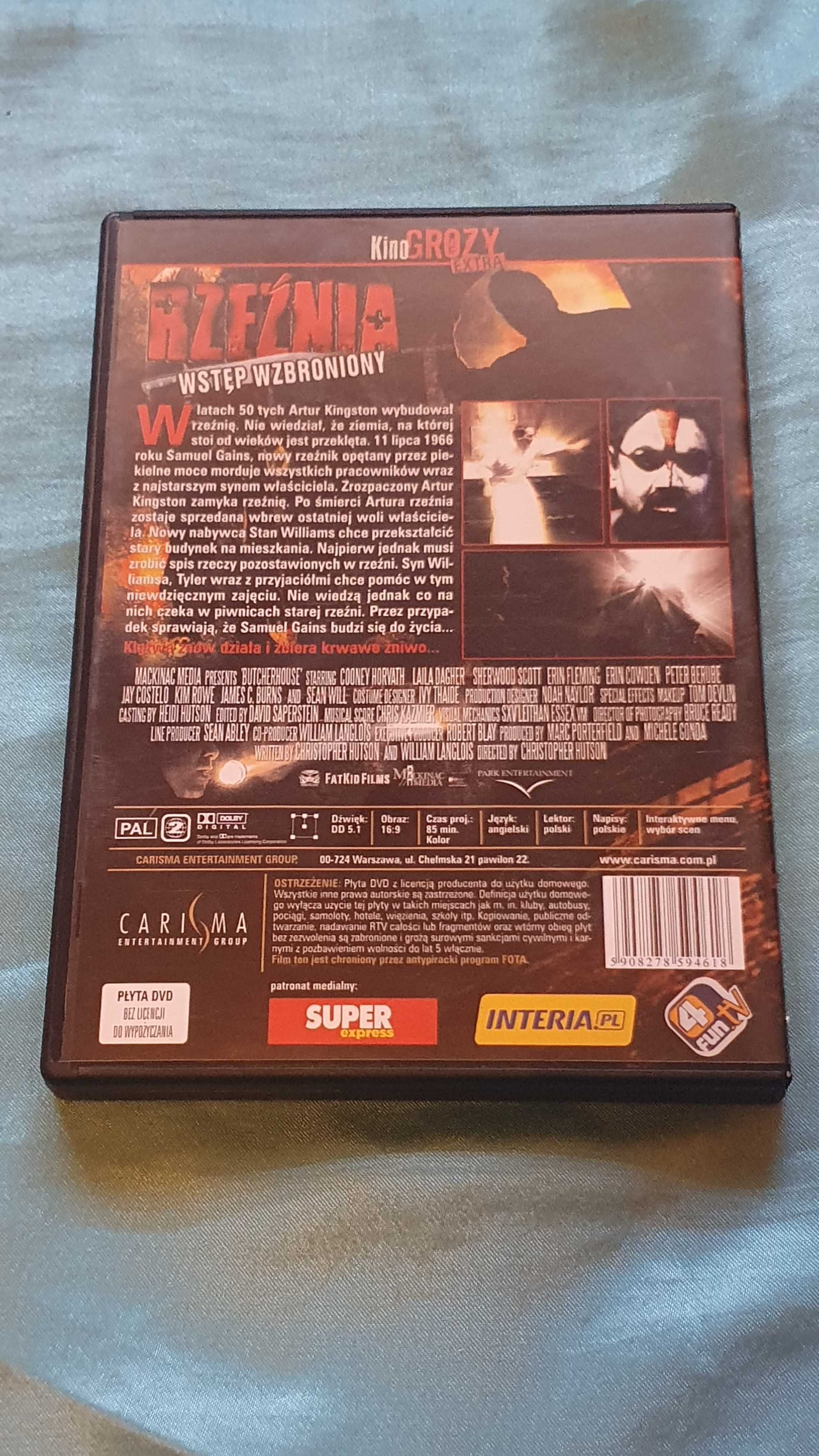 Rzeźnia  DVD  reżyseria Christopher Hutson