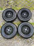 Felgi szprychowe czarne Renault 14” 4x100 opony letnie Michelin 175/65