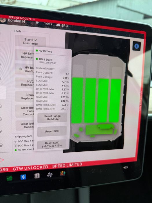 Продам батарею Tesla 82kw