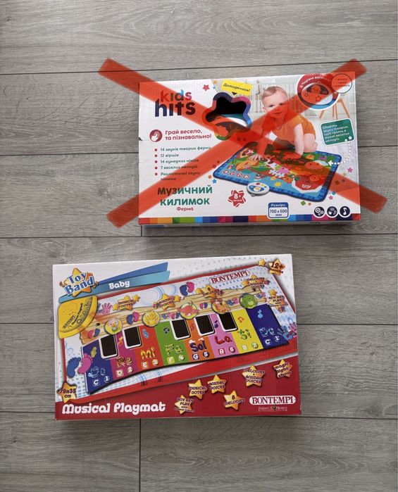 Музичний коврик розвиваючі іграшки