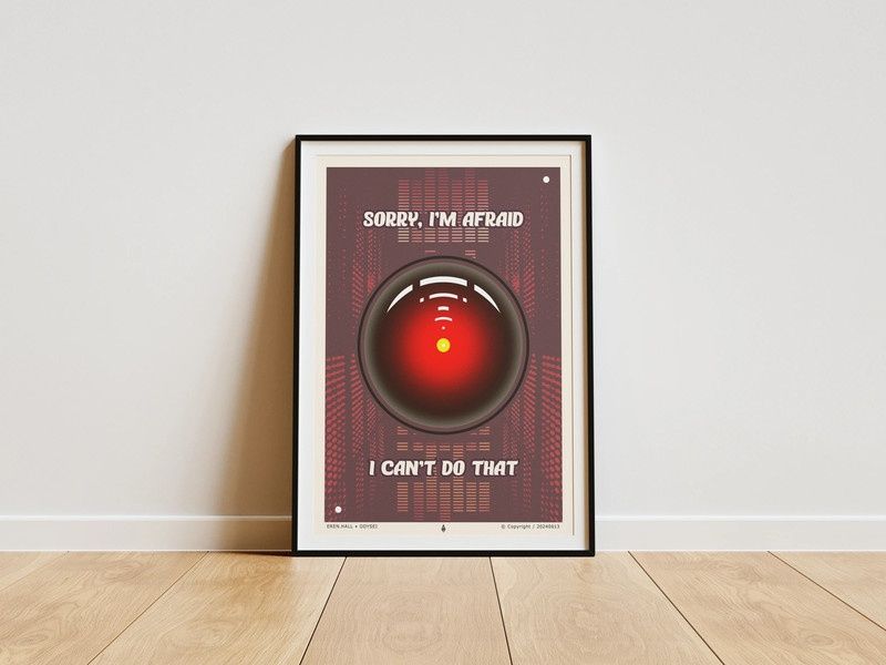 Plakat autorski A3 297x420mm Odysei Grafika, interpretacja, dla kinoma