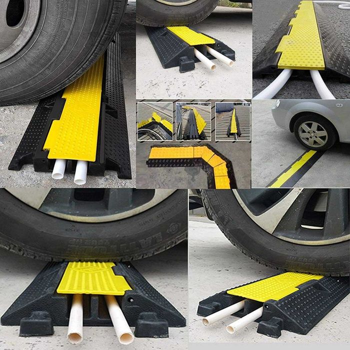 Najazd progowy2-kanałowy zestaw 3częściowy ochrona przed przejechaniem