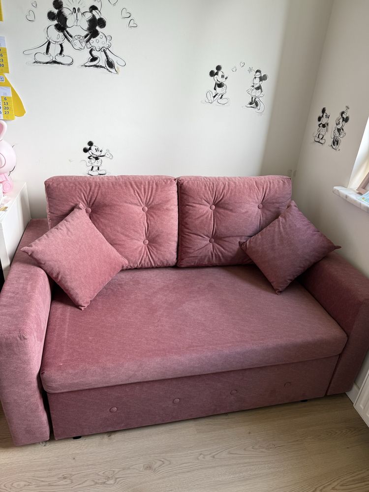 Sofa 2 osobowa z funkcja spania ze skrzynia