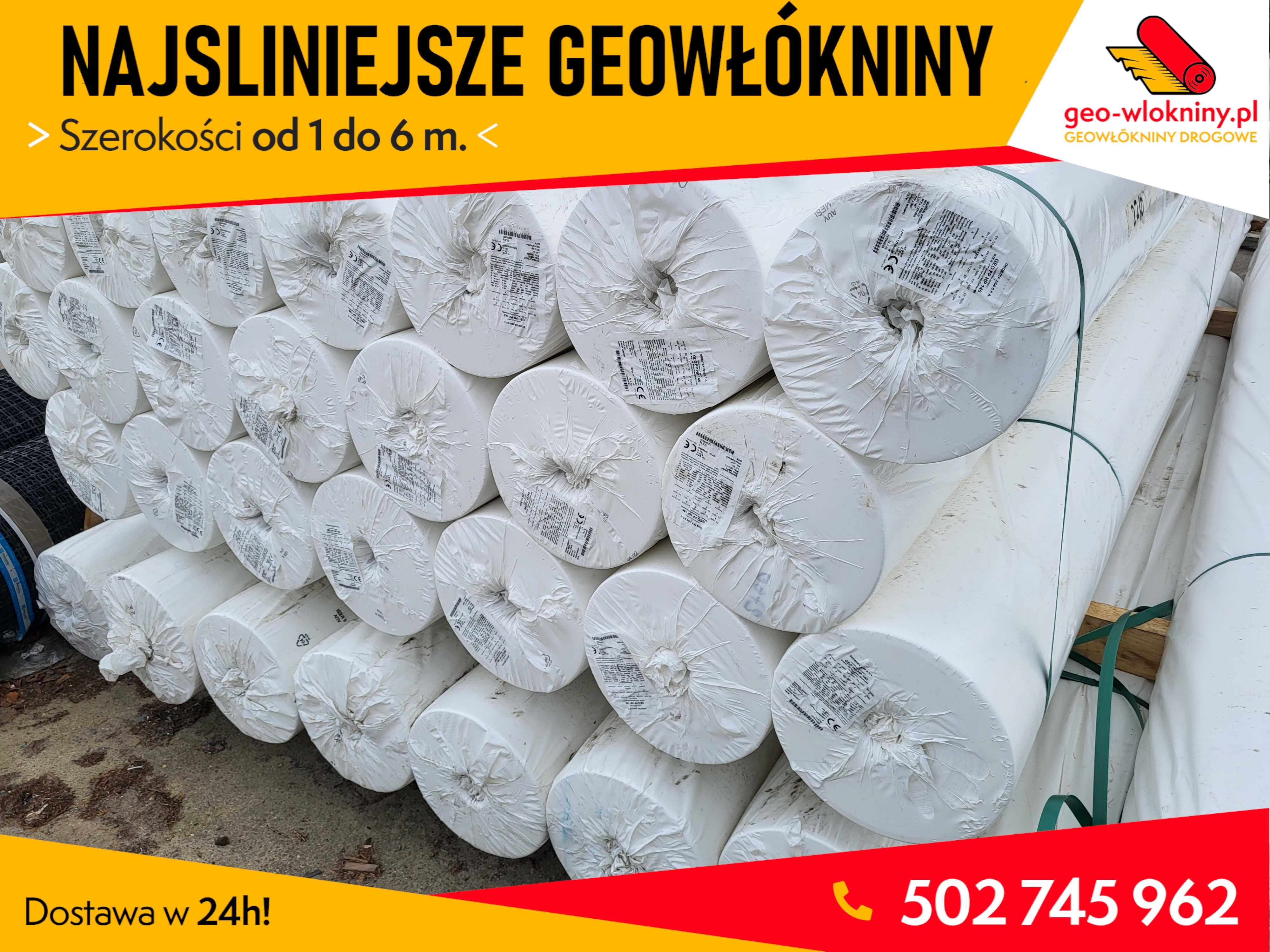 Geowłóknina Geowłókniny PP Polipropylen do 6m 200 400