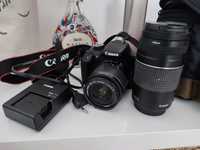 Canon EOS 1200D com 2 lentes e bolsa de proteção