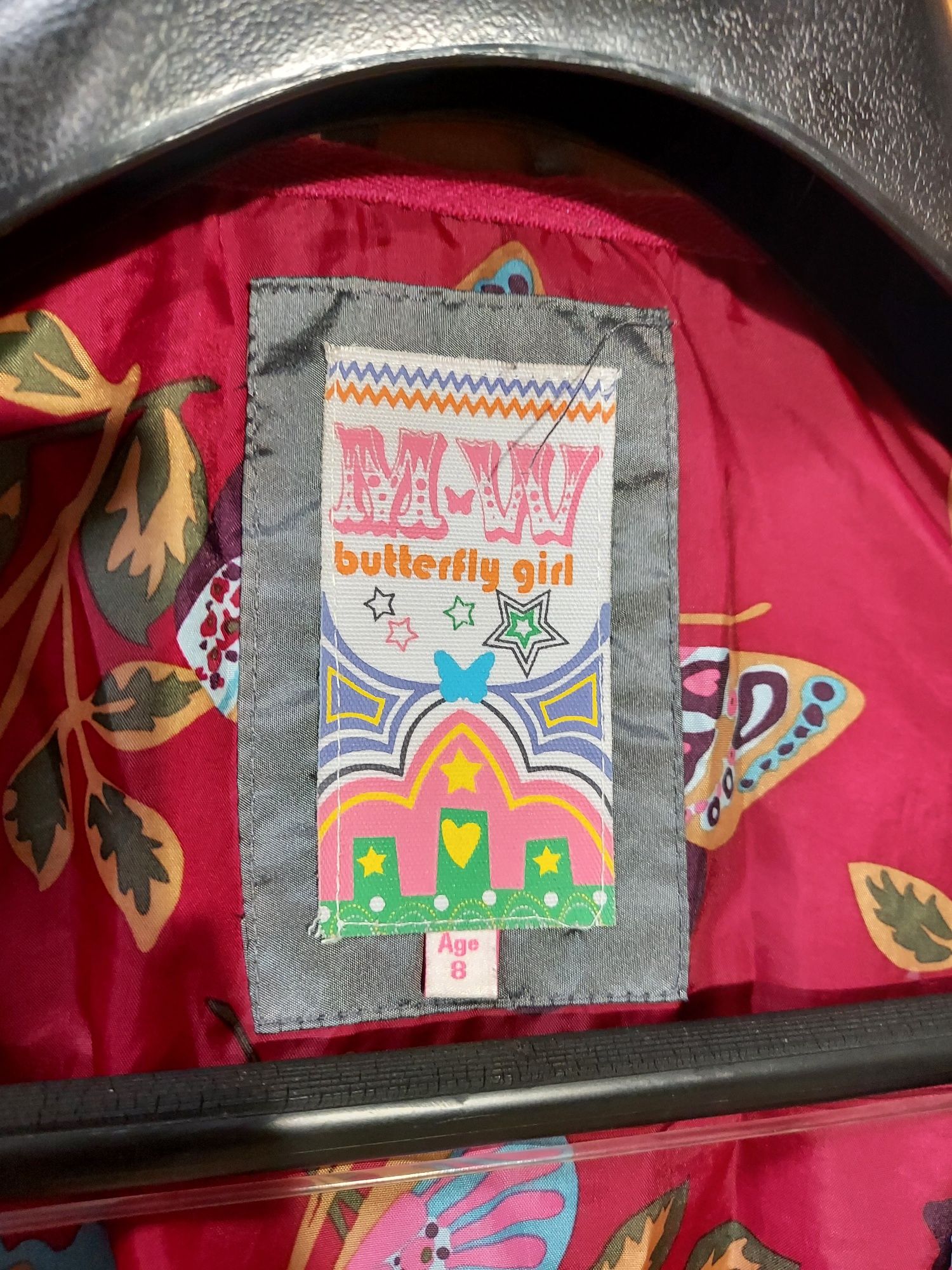 MW Butterfly Girl płaszczyk roz.128 płaszcz jesienny, Debenhams
