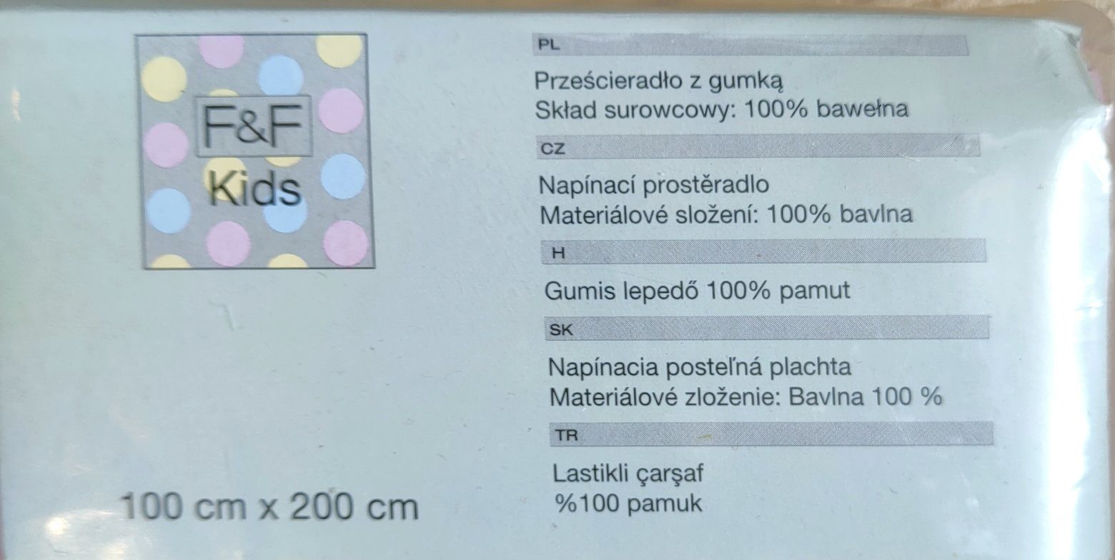 Prześcieradła z gumką 100x200 - różowe 100 % bawelna