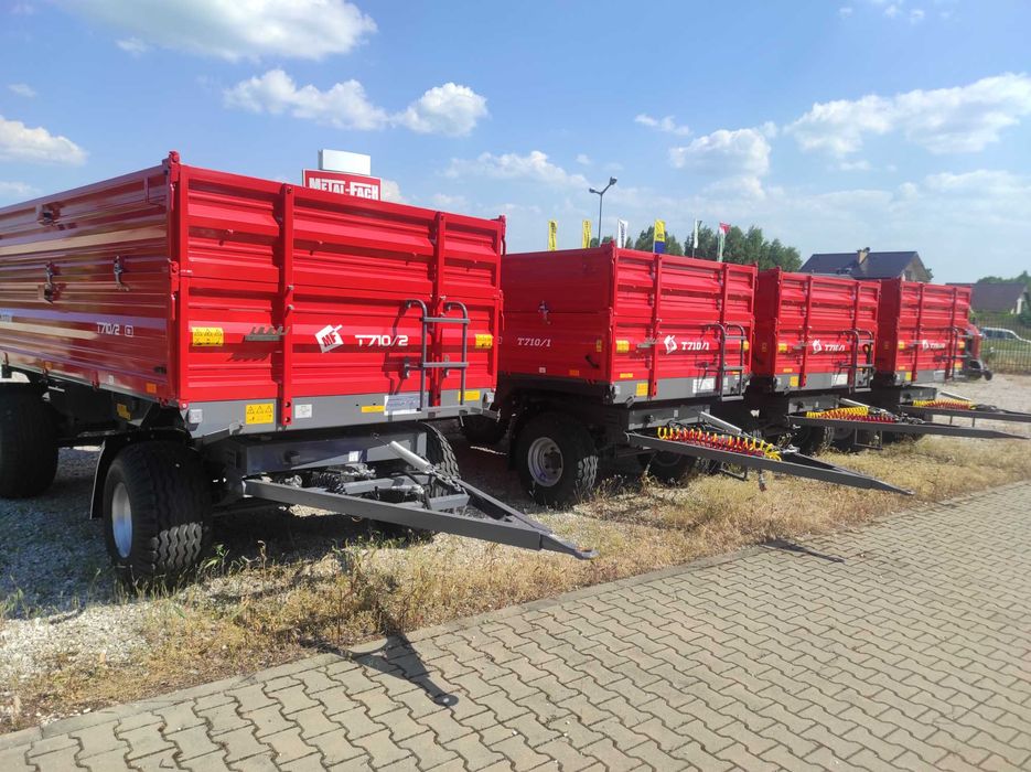 Nowa przyczepa rolnicza dwuosiowa Metal Fach 6t T710/1 8 T710/2