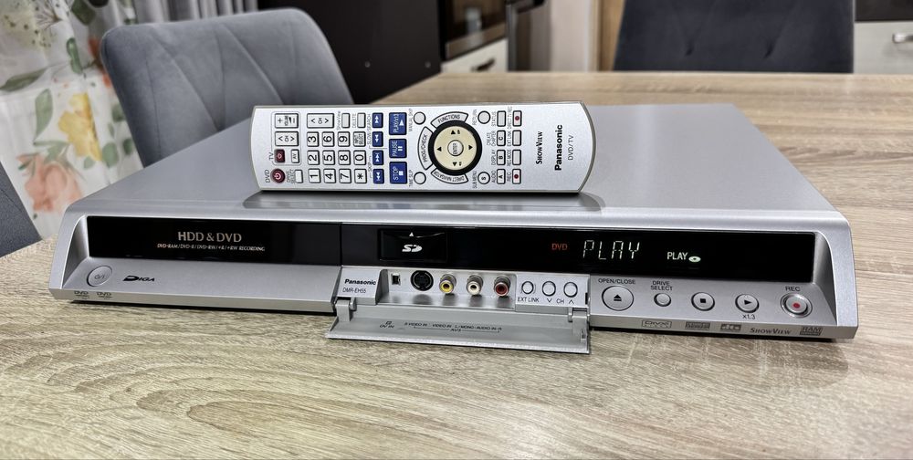 Panasonic DMR-EH55 #Nagrywarka DVD HDD #160GB #DivX #SD #DV #PL Menu