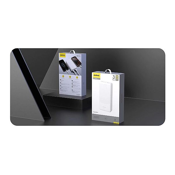 Powerbank Dudao K10Pro 2.4A 20000mAh 2 x USB-A - biały