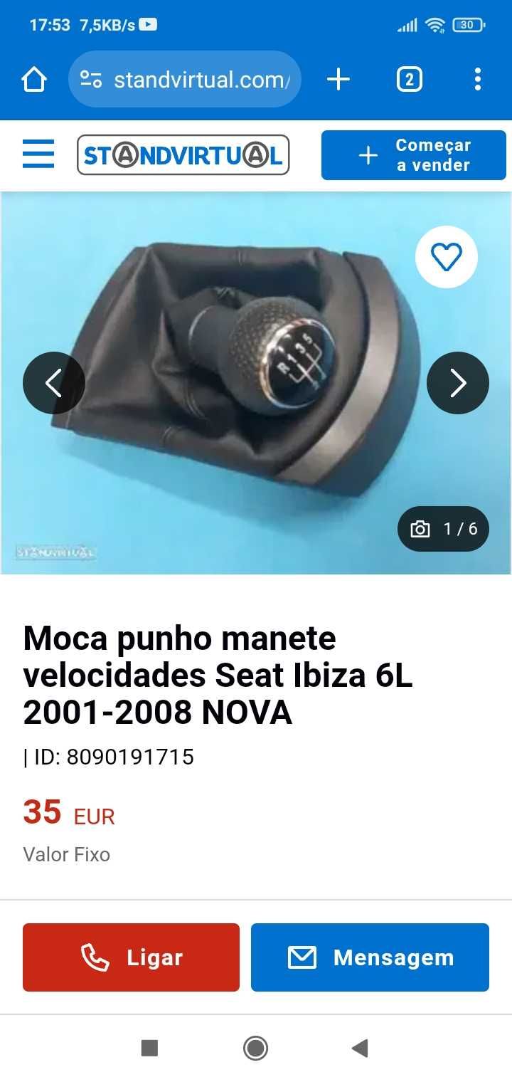 Moca e fole de velocidades para SEAT Ibiza 6l