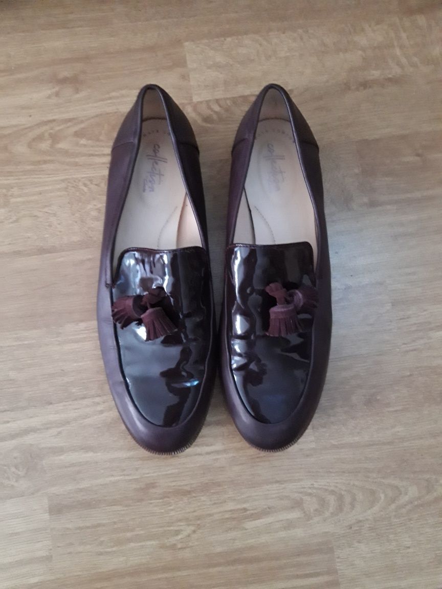 Buty damskie mokasyny Clarks róż.41