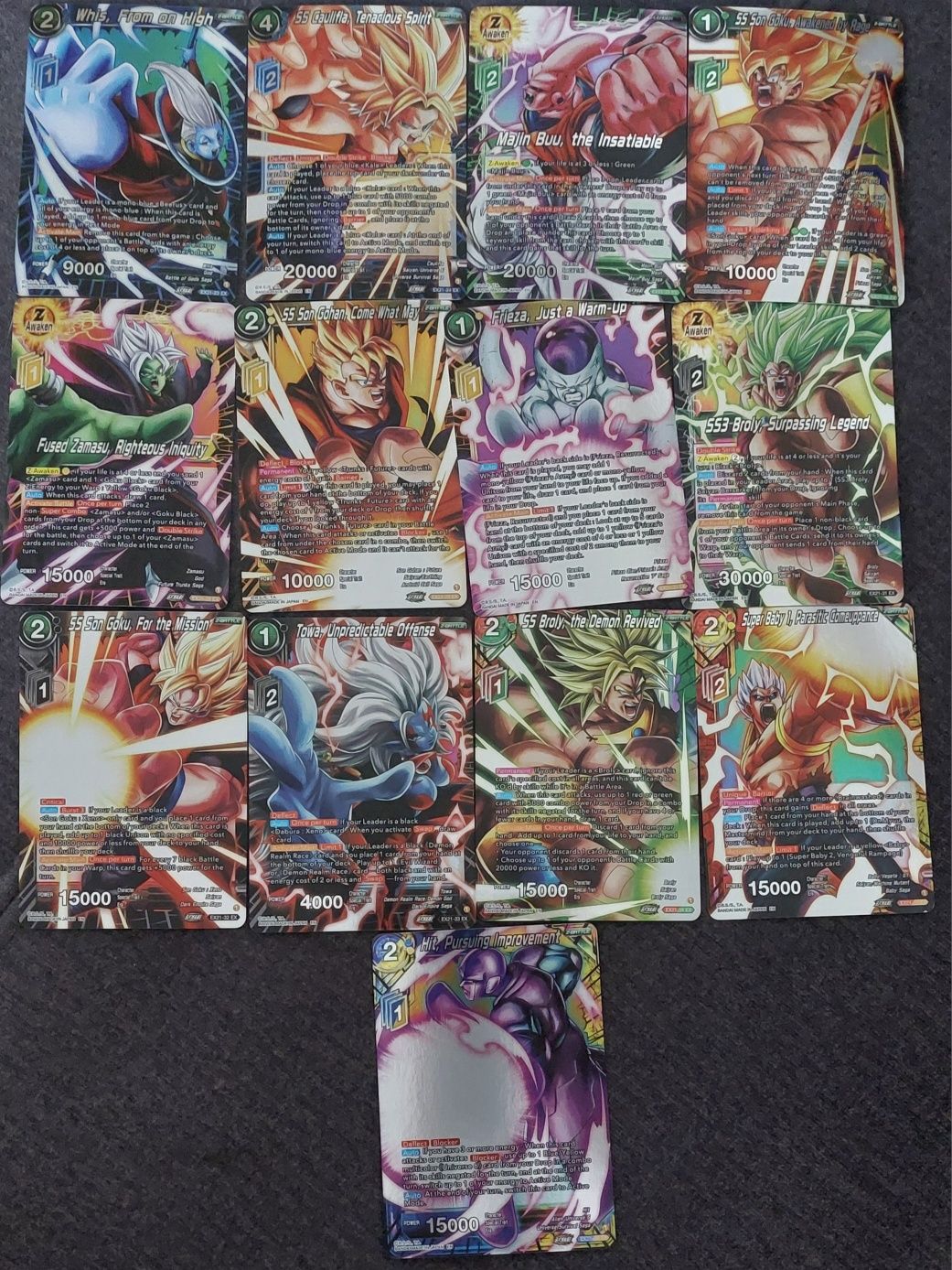 Dragon Ball Super Card Game 33 karty holo EX21