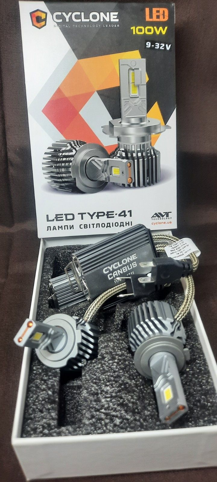 LED лампи Cyclone H7/ Н1, H11, 9012/9005/9006 
 5700K type 41 18000 Lm