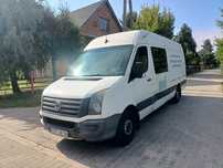 Volkswagen Crafter Max Długi 6 osób uszkodzona panewka pali jeździ