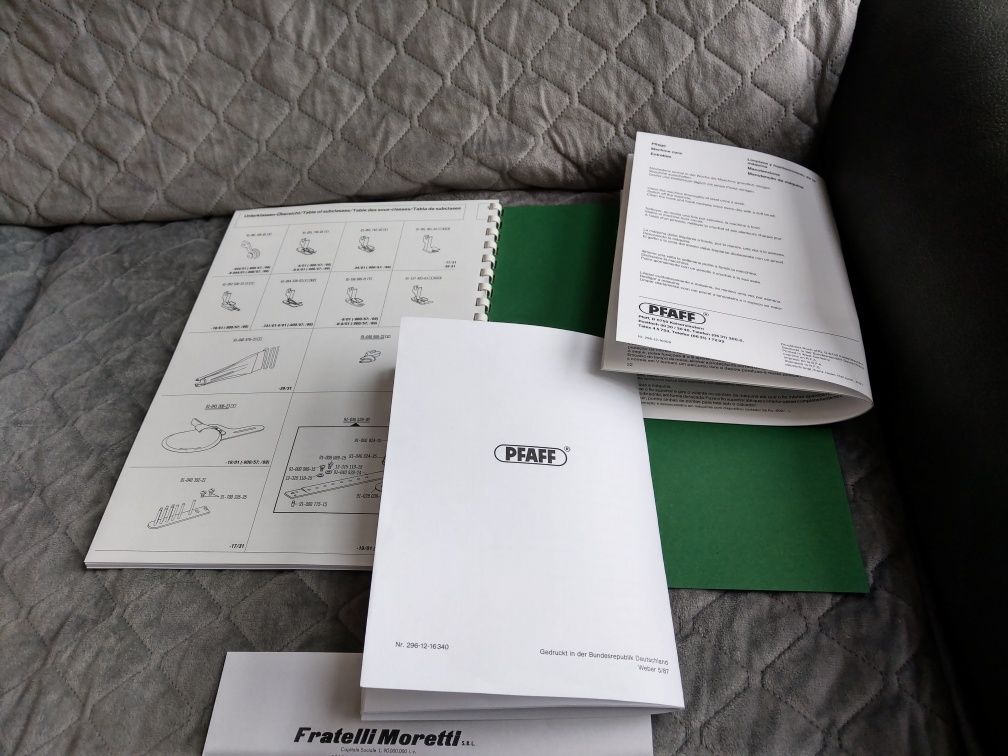 Pfaff 561 dokumentacja, instrukcja obsługi, regulacji, katalog części