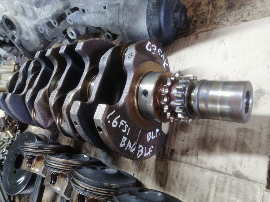 Коленвал колінвал 1.6 16v FSI BAG BLP BLF гольф Пассат Тоуран ауді а3