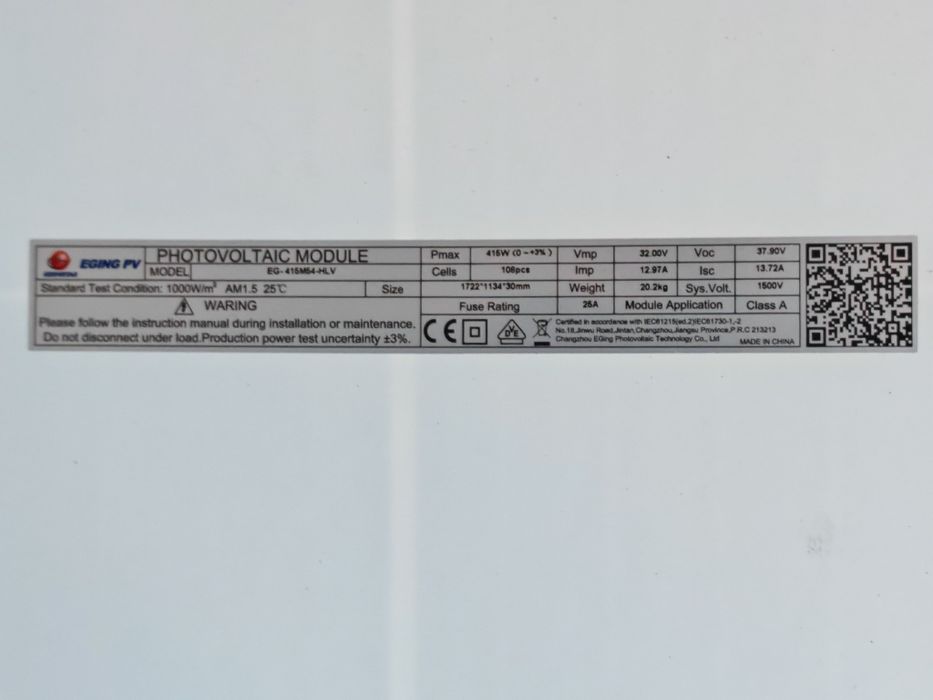 Kit de 6 paineis fotovoltaicos para telhado de telha - NOVO