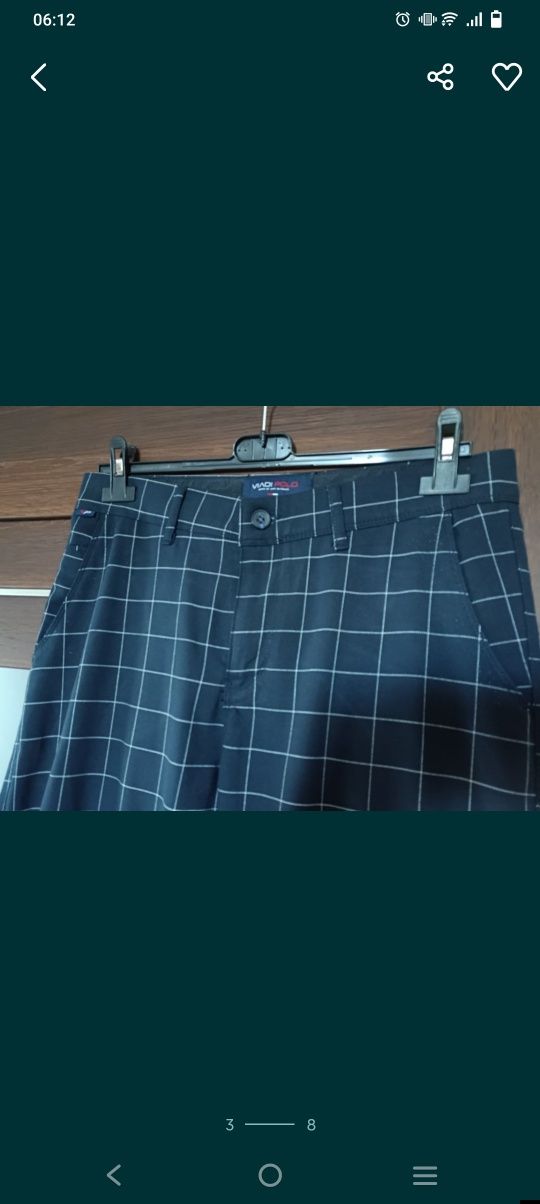 Spodnie męskie materiałowe Viadi Polo