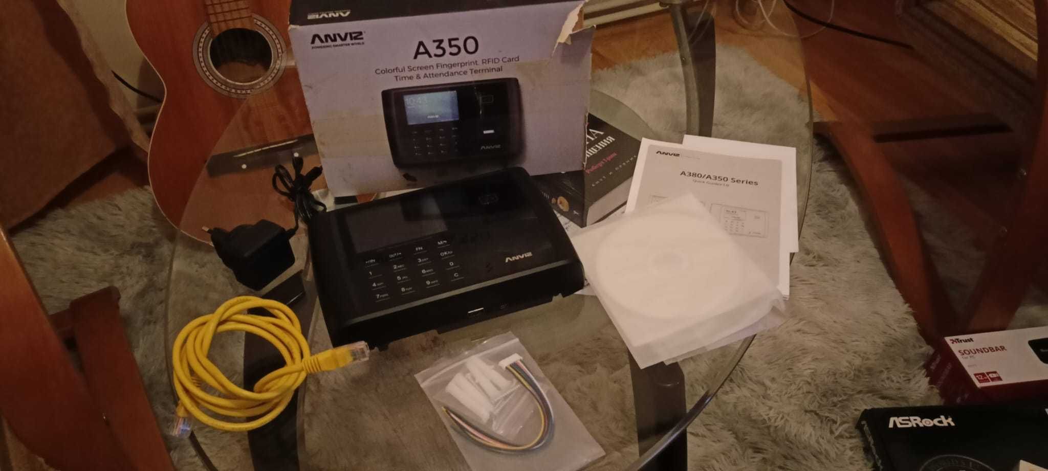 Nowy Terminal RCP Anviz A350 | Rejestracja czasu pracy | Karty + PIN