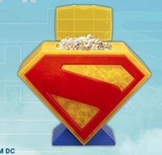 Kolekcjonerski podeswietlany pojemnik superman