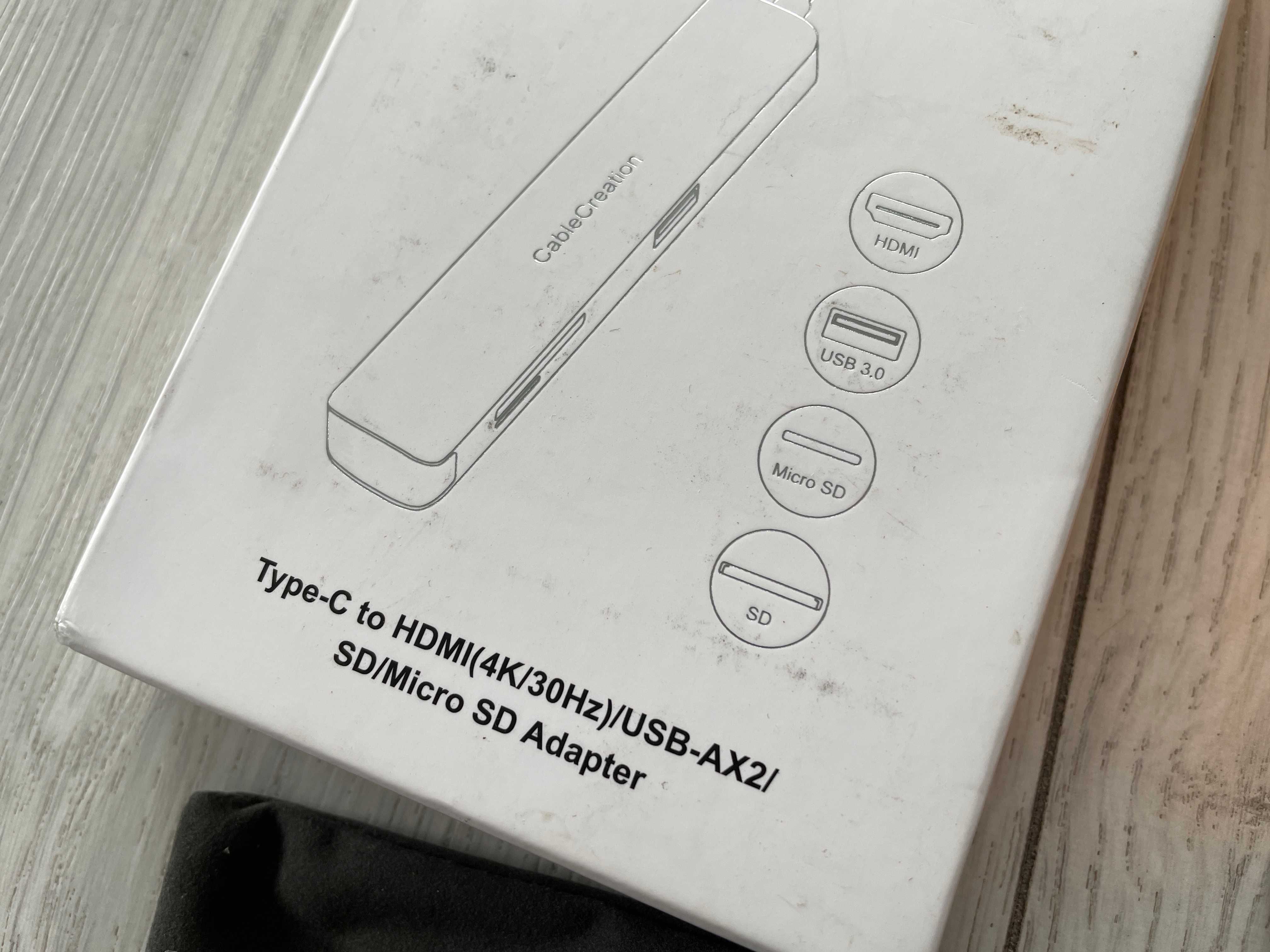 Hub Adapter Przejsciowka USB-C 5w1 HDMI 4K CableCreation Jaworzno.