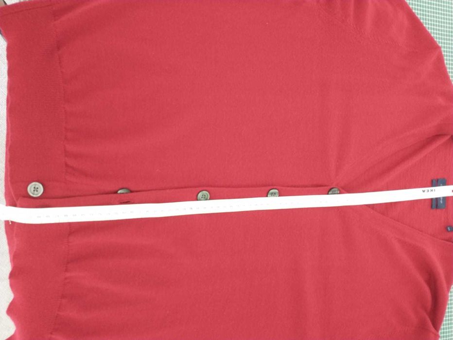 Rozpinany sweter męski w kolorze czerwonym marki Christian Berg 3XL