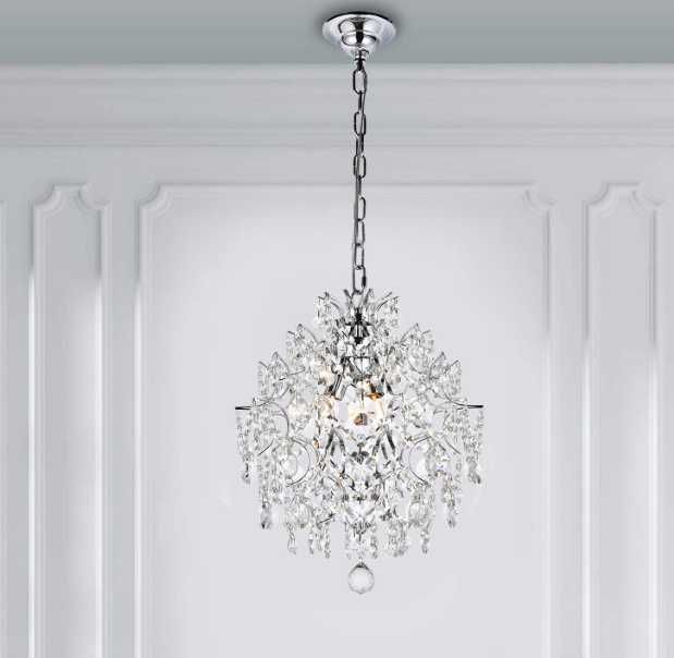 A1A9 Nowoczesny kryształowy żyrandol 3kryształowe abażury sufitowe